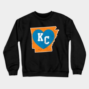 KC Kansas City Original & Classic Kansas City KC Map Crewneck Sweatshirt